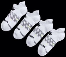 Bombas 4-Pack Ankle Socks White Unisex Socks Size Large NWT