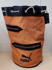 Puma Waterproof Canvas Bucket Bag-Orange 