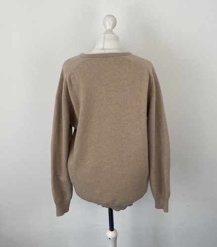 Johnstons of Elgin 100% Lambswool Jumper Beige Size XL / 2XL Ladies - Picture 3 of 7
