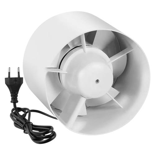 Ø100 mm Kanal Rohrventilator Abluft Rohreinschub Lüfter Leise Sieben Klingen DHL - Bild 2 von 11