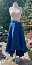 Designer Mac Duggal Royal Blue Luxurious Dressy Skirt with Rhinestone Waist Band