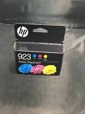 Authentic HP 923 Ink Cartridges 3 PACK C/M/Y (6C3Y4LN) Expires 10-2026 NEW