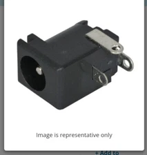 100 pcs 2.1mm DC Power Jack Male Solder Eyelet Brand New Old Stock