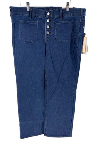 NYDJ Women's High Straight Button Fly Jeans – Classic Denim With High Rise & Straight Leg Fit - View #10