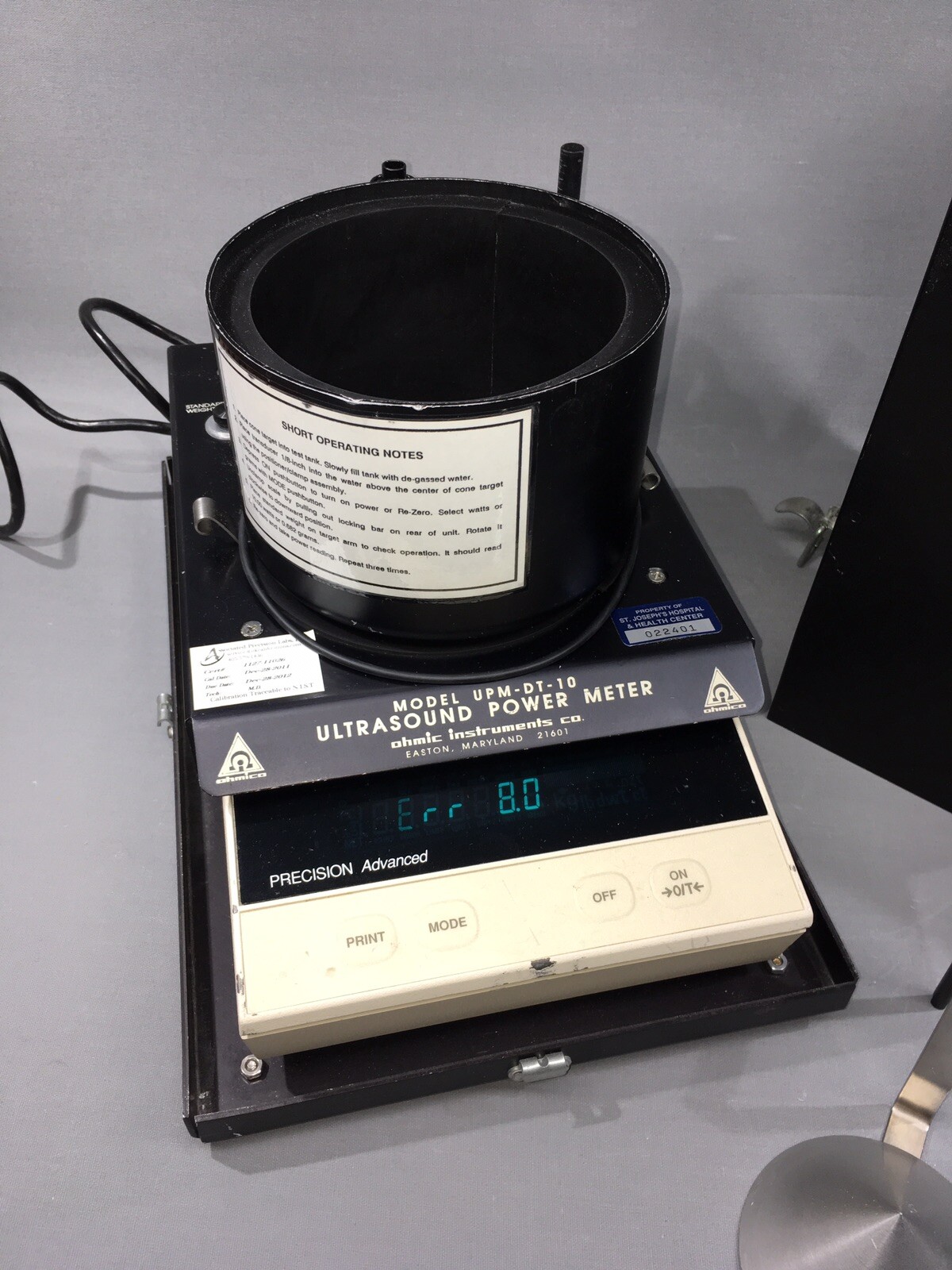 Ohmic Instruments Ultrasound Power Meter UPMDT10 GT400 eBay