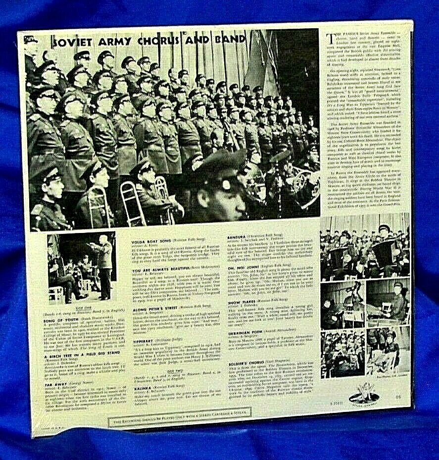 Original Sealed Chorus & Band LP Soviet Army Chorus & Band Same