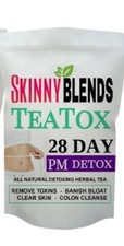 28 Day Skinny Blends PM Detox Tea Naturally Cleanse, Stop Bloat Boost Energy