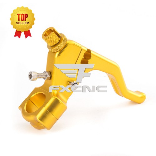 CNC Performance Stunt Cable Clutch Lever For Suzuki RMZ250/RMZ450 2004-2016 Gold - Picture 1 of 12