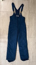Vintage Europa Ski Pants Women Blue Snow Bib Overalls Snowboard 80s 90s Size S