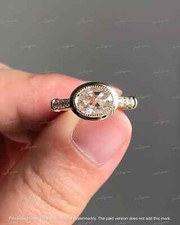 2Ct Oval Lab-Created Diamond Solitaire Engagement Ring 14K Yellow Gold Plated