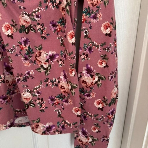 EUC, Forever 21 Floral Lace Stretchy Plus Size Shirt, Pink, Women's Size 0X - Picture 5 of 16