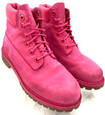 Timberland A1730 Primaloft Rosa Impermeable Botas con Cordones Zapatos Jóvenes Niñas EE. UU. 5