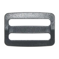 15 Pieces - 1 1/4 Inch Plastic Curved Adjustable Tri-Glide Sliders - Black