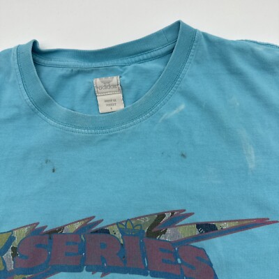 adidasTシャツ ZX Series Adidas T-Shirt Men Large Graphic Print Blue