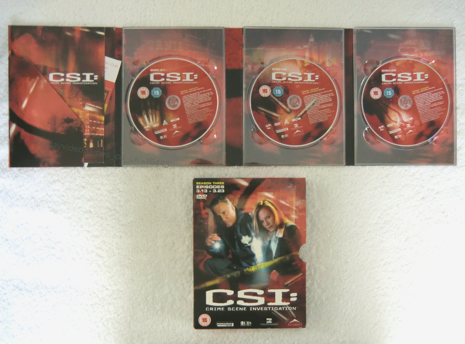 16445 DVD - CSI : Crime Scene Investigation Season 3 3.13-3.23  2004  MP285D