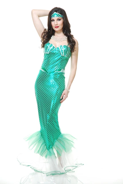 Trajes de poliéster Charades Sirena