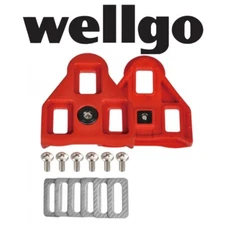 Wellgo RC-5 Look Delta Red Bike Cleats 9 degree float Hardware Included