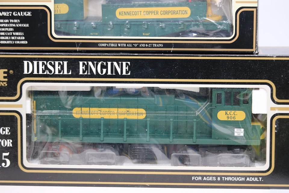 K-Line MP-15 Train K-2252IC KCC  #906 and K-LINE O-GAUGE K-90011 Floodlight Car  - Image 3 of 3