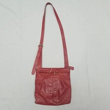 Borsa Clarks rossa in pelle tracolla borsa a mano rossa tote tasche con cerniera
