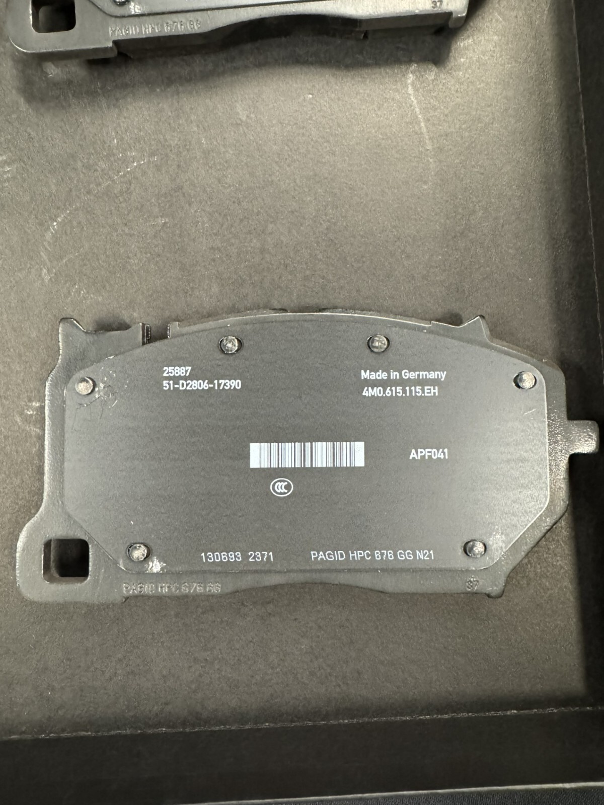 4M0698151BQ LAMBORGHINI URUS FRONT BRAKE PADS