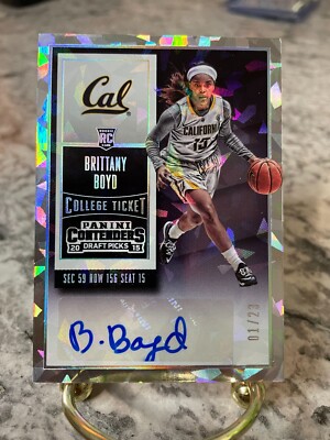 2015 Panini Contenders BRITTANY BOYD Cracked Ice Autograph Cal Bears