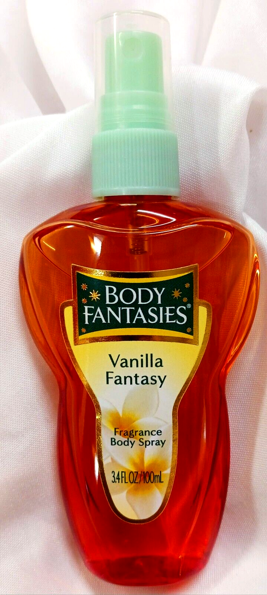 VANILLA FANTASY FRAGRANCE BODY SPLASH WOMEN PARFUMS DE COEUR 3.4OZ
