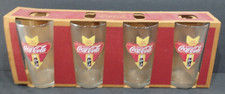 Juego de cuatro vasos #85427 NOS 2002 Drink Ice Cold Coca-Cola Anchor Hocking 20 oz