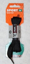 Peak Sport 36" Black Flat Sport Laces One Pair