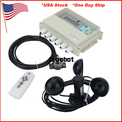 Dual Axis Solar Tracker Controller Automatic w/ Remote Control Wind Speed Sensor