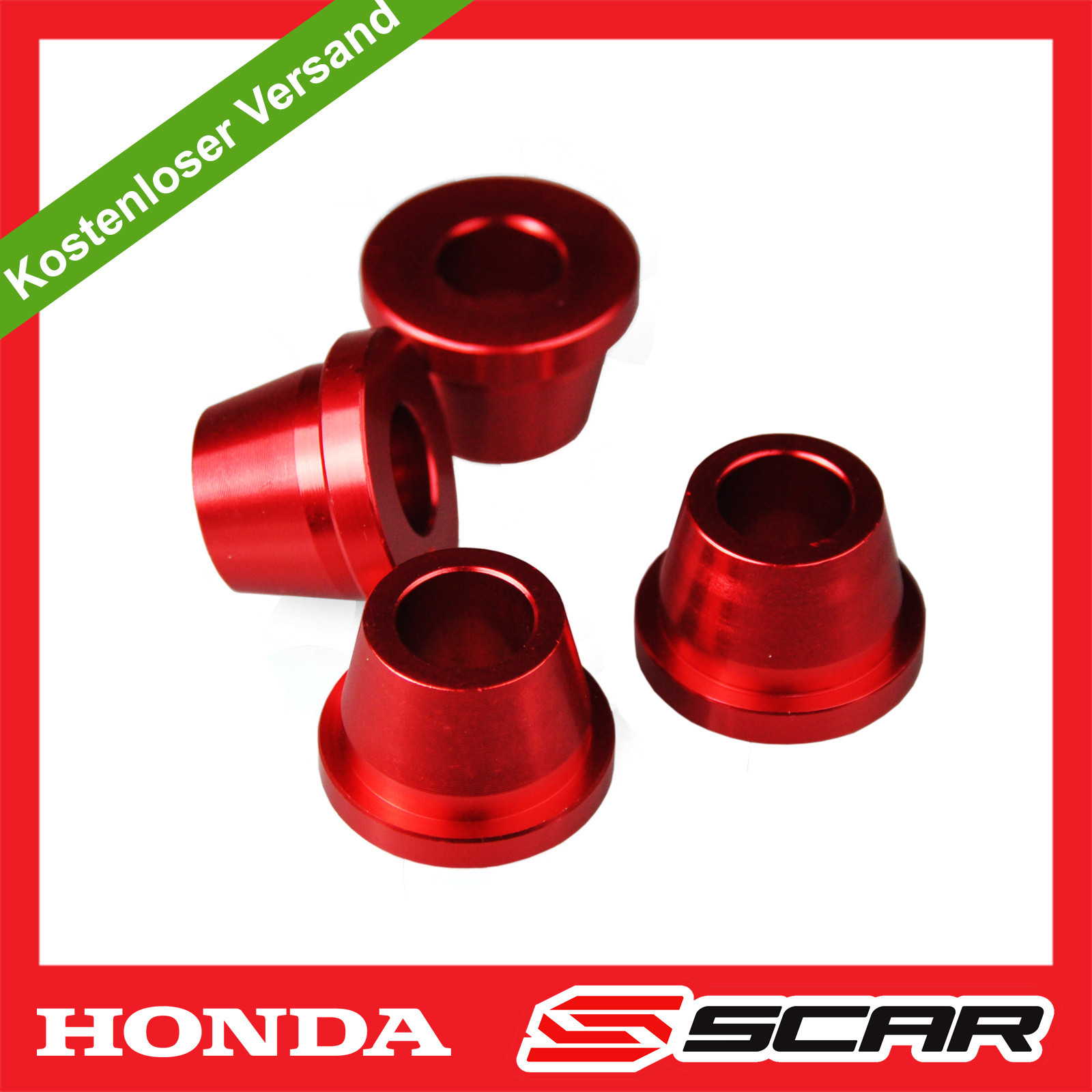 Gummi Killer Scar rouge pour éliminer la torsion du guidon de Honda CRF 250R et CR 250