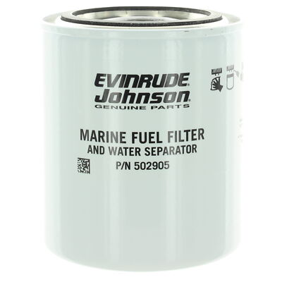 Johnson Evinrude OMC New OEM 25 Micron Spin-On Fuel Filter, 0502905