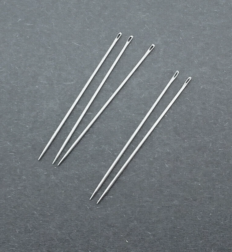 Antike Nähnadeln №1 Lang Ellips – ca. 1890 – im Original-Brief – selten - Bild 3 von 4