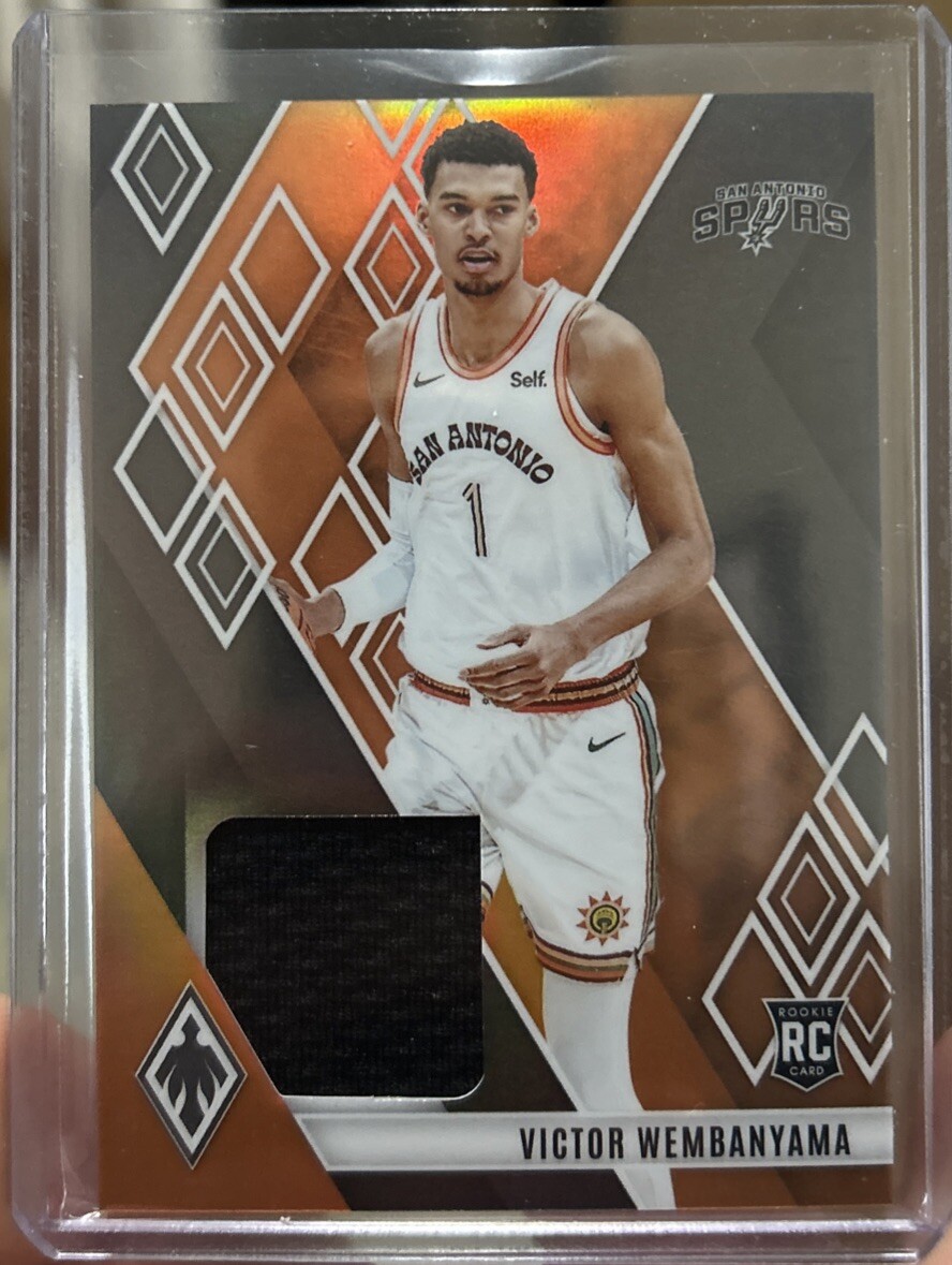 2023-24 Panini Phoenix Victor Wembanyama #RM-WEM Rookie Patch Orange /75