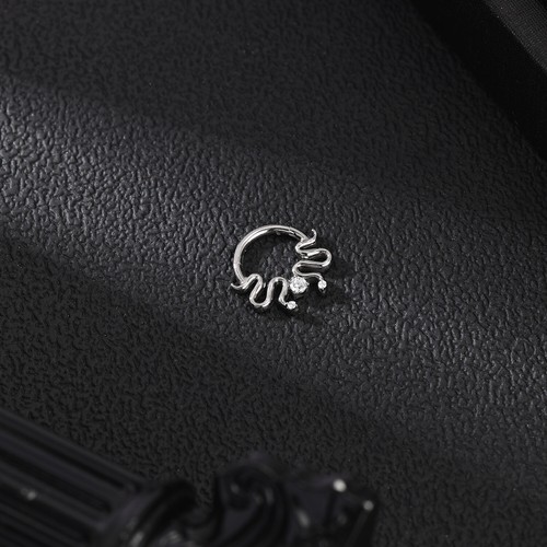 16g Titanium Steel Nose Ring CZ Septum Piercing Ear Helix Conch Piercing Jewelry - Picture 11 of 24