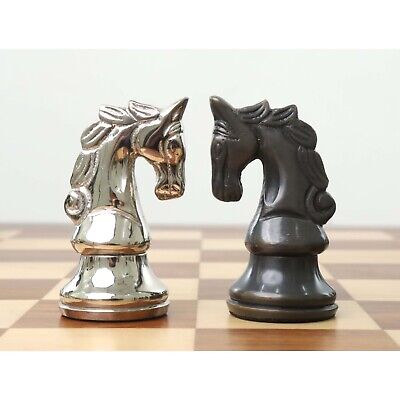 Brass Metal Staunton Inspired Luxury Chess Pieces & Board Set-13 with –  royalchessmall