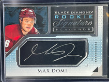 Max Domi - 2015-16 Upper Deck Black Diamond Rookie Signature Placards RSP-MD