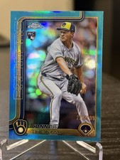 2025 Topps Chrome Update CONNOR THOMAS #USC192 RC TEAL Refractor /299 BREWERS