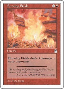 Magic MTG - Burning Fields - Portal 3 - MINT/NMINT - CN