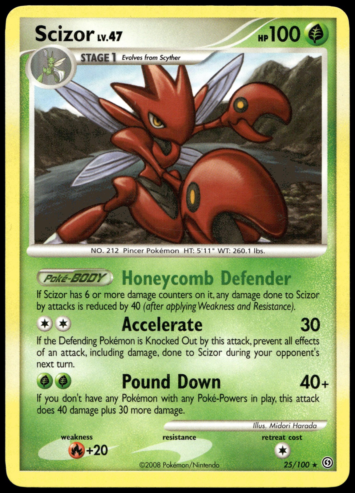Scizor Rare Stormfront 25/100 LP