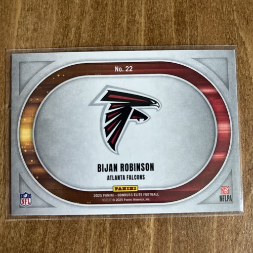Bijan Robinson Full Throttle 2025 Panini Donruss Elite Atlanta Falcons - Picture 2 of 2