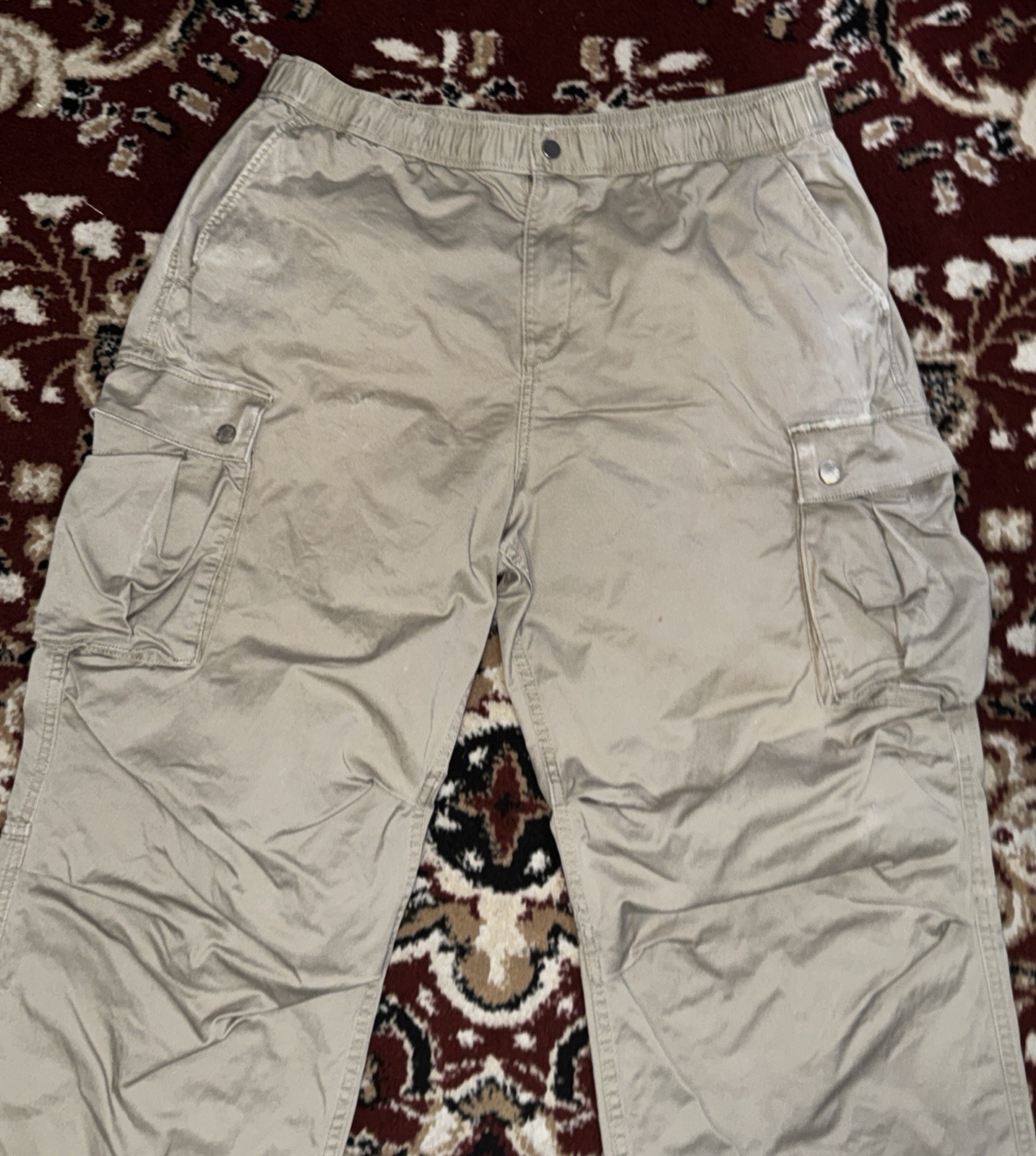 Size Large - H&M Loose Fit Tan Cargo Pants  thumbnail 5