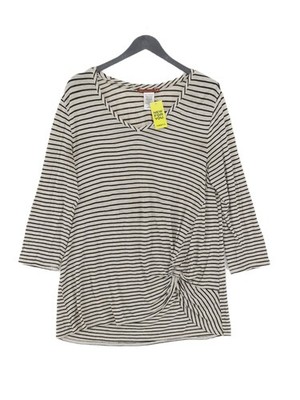 525 America Damen Top M hellbraun Viskose mit Elasthan Basic