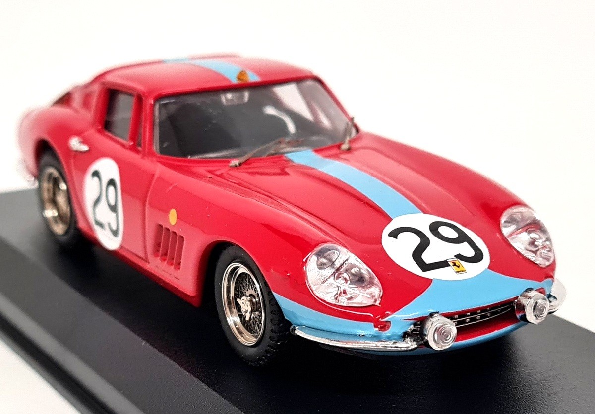 Best 1/43 Ferrari 275 GTB/4 Le Mans '66 #29 Courage Pike 9084 Diecast Model Car