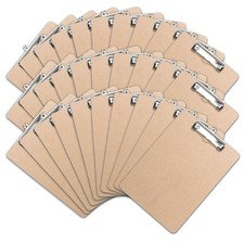 Set of 30 A4 Size Clipboards - Low Profile Clip