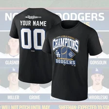 HOT ITEM! Los Angeles Dodgers 2025 World Series Champions Custom Name & Number