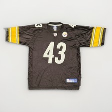 Troy Polamalu #43  Reebok NFL Pittsburgh Steelers Sewn Jersey  Mens - Size XL