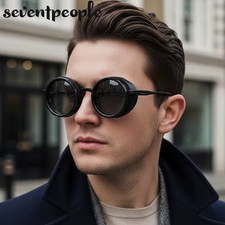 Adjustable Designer Round Polarized Dimming Sunglasses with ND Filter