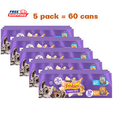 5 Pack, Friskies® Meaty Bits Adult Wet Cat Food Variety Pack - 12 Ct, 162 Oz 1.64 per gallon