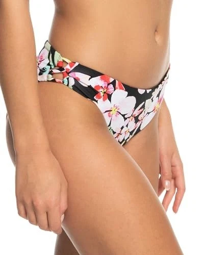 Roxy Swim Bikini Bottoms Anthracite New Life, Strap Hipster Design, L - Image 4 of 4