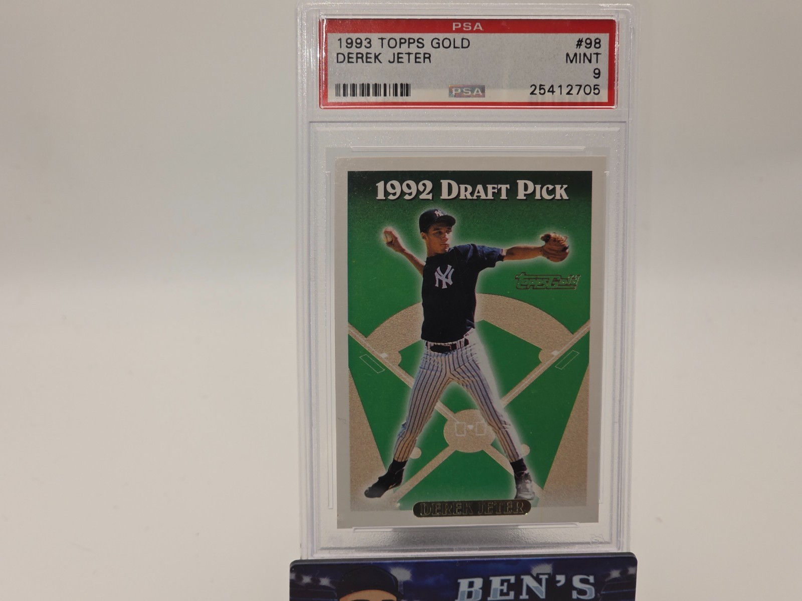 1993 Topps Gold #98 Derek Jeter (RC) - PSA 9